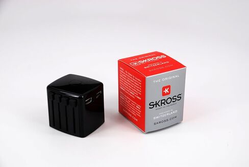Skross World Travel Dual USB Charger - Black 1.302301 in Saudi Arabia