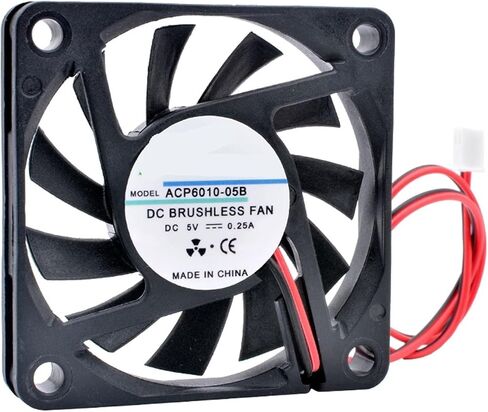 ACP6010 6 سنتيمتر 60 مللي متر مروحة 60x60x10 مللي متر DC5V 12 فولت 24 فولت 2pin 2 أسلاك للهيكل شاحن الطاقة العاكس التبريد (24 فولت كم) in Kuwait