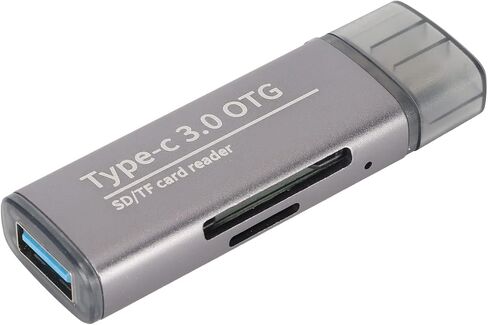 قارئ بطاقات تخزين USB 3 في 1، قارئ بطاقات USB C OTG مع سرعة نقل 5 جيجابت في الثانية، سبائك الألومنيوم المحمولة وقارئ بطاقات SD مع حبل لأجهزة الكمبيوتر التي تعمل بنظام Android in Saudi Arabia