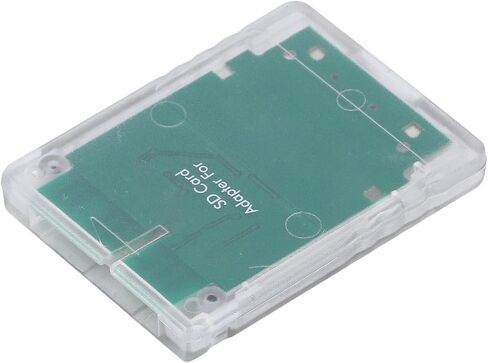 SIO2 Memory Card Adapter for 3000X 5000X 7000X 9000X Game Consoles, Durable ABS Card Reader for Enhanced Storage Options, 1 Unit (Transparent White) in Kuwait