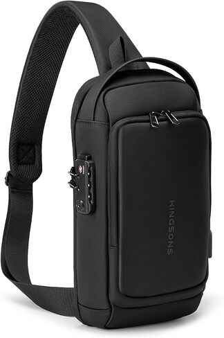 حقيبة Kingsons Sling Crossbody للرجال حقيبة ظهر كتف على الصدر حقيبة نهارية كاجوال in Kuwait