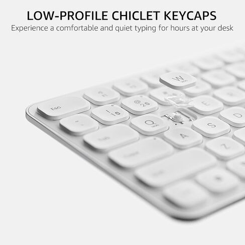 Rapoo E9350L Multi-Device Wireless Keyboard, Blade-Series E9350L 99-Key Ultra-Thin Keyboard, Support 4 Devices, Low-Profile, Quiet, USB-C, Rechargeable, Al-Alloy Frame, for Windows/Mac/Linux/Chrome in Saudi Arabia