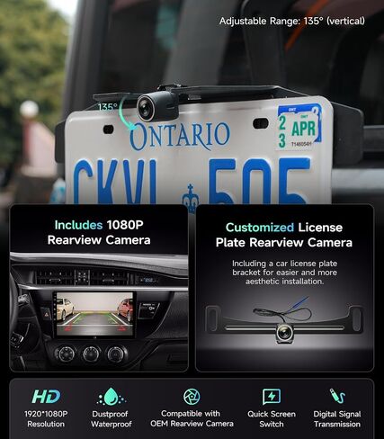 Car Radio Stereo for Toyota Corolla 14-16, Wireless CarPlay Android Auto in Saudi Arabia