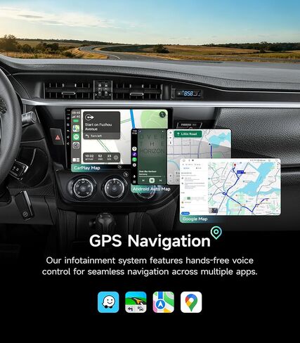 Car Radio Stereo for Toyota Corolla 14-16, Wireless CarPlay Android Auto in Saudi Arabia