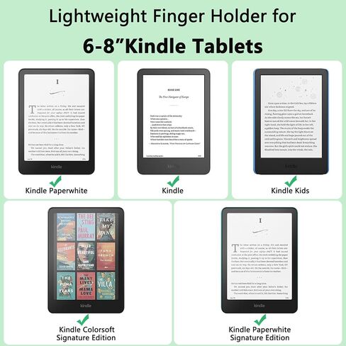 Fotbor 3 عبوات من حزام اليد المريح لأجهزة Kindle والأجهزة اللوحية - أساسيات القراءة أثناء الاستلقاء - حزام قبضة خفيف الوزن مضاد للانزلاق ومضاد للسقوط، يناسب 4.7-8 بوصات Kindle/القارئ الإلكتروني/الهواتف والأجهزة اللوحية (أسود) in Kuwait