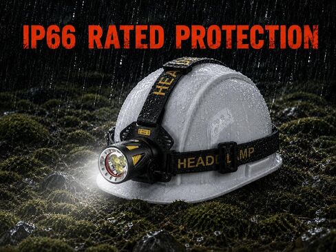 Triple-Beam Rechargeable Headlamp, 6500K 3 P50.2 LEDs in Kuwait