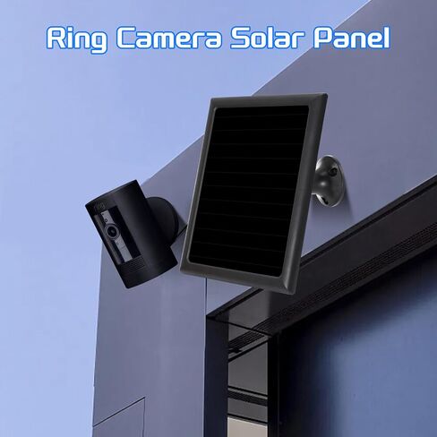 Solar Panel Charger for Ring Camera, Compatible with Ri ng Stick Up Cam Battery, Ring Spotlight Plus/Pro, Ri ng Stick up Pro, Waterproof 6w5v 3Pack (Black) in Saudi Arabia