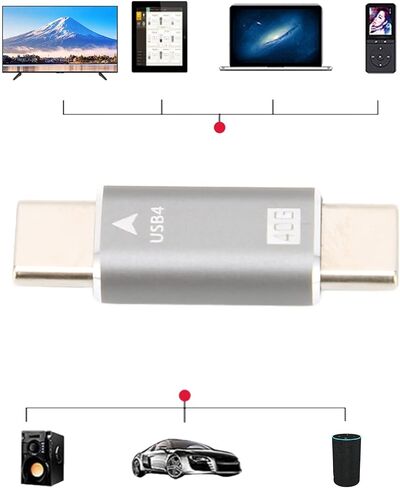 Type C Adapter Male to Male 40Gbps Fast Transmission with Strong in Saudi Arabia