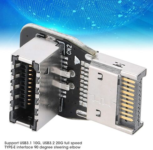 Front TYPEE Adapter, 90 Degree Steering Elbow for USB3.1 10G & in Kuwait