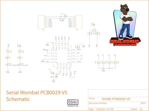 I2C Embedded Coprocessor GPIO ADC IO Expander Serial Wombat PCB0029 5-Pack in Saudi Arabia