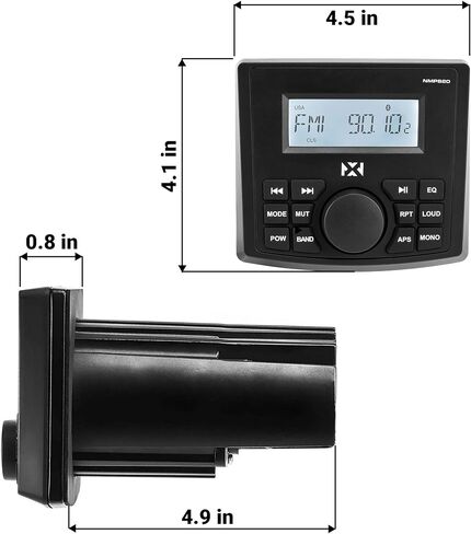 NVX NMPS20 Gauge Style Marine Stereo in Saudi Arabia