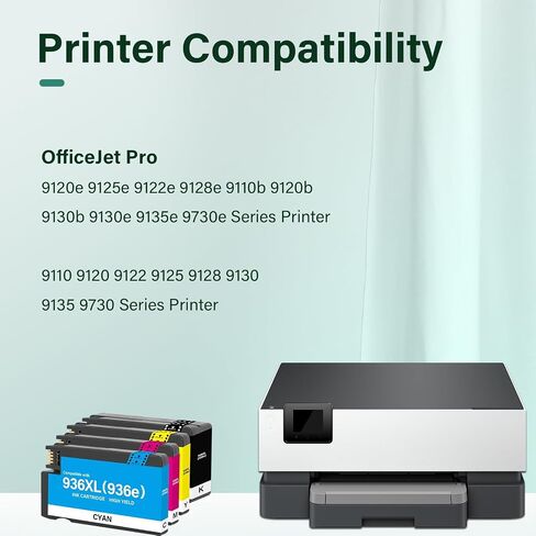 936XL 936 936e Ink Cartridges Combo Pack for HP Printer OfficeJet Pro 9125e in Saudi Arabia