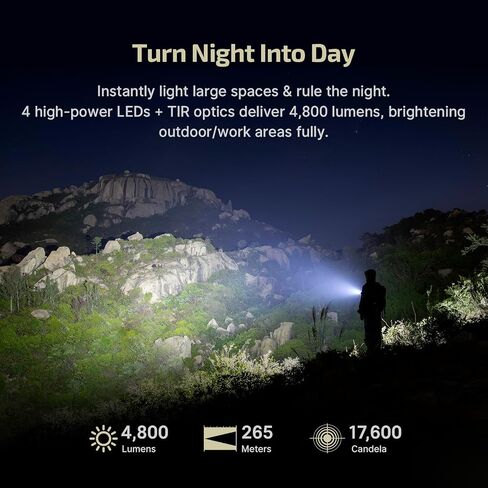 OLIGHT Seeker Ultra Rechargeable EDC Flashlight, High Lumen Bright Light in Saudi Arabia