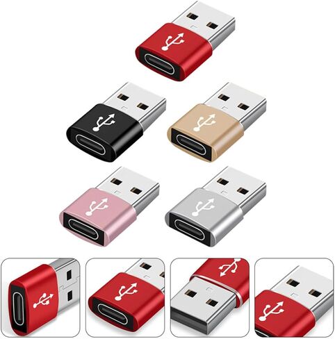 Hemoton 5pcs USB Type-c to 3.0 Adapter for Phone and Laptop, Aluminum Alloy in Saudi Arabia