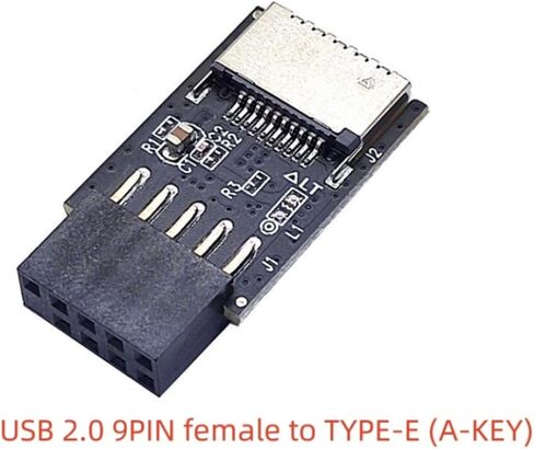 محول USB للوحة الأم، محول 9Pin USB2.0 من اللوحة الأمامية من النوع E إلى USB3.2 in Kuwait