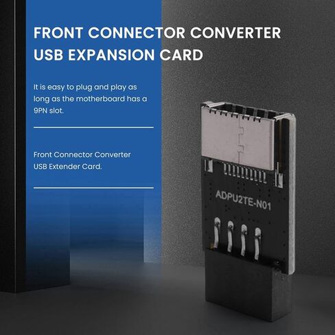 محول USB للوحة الأم، محول 9Pin USB2.0 من اللوحة الأمامية من النوع E إلى USB3.2 in Kuwait