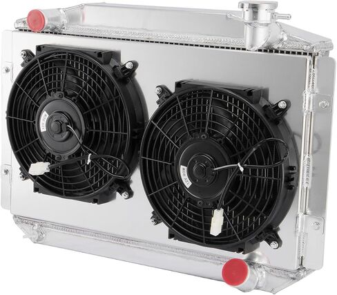 Automotive Replacement Engine Radiators 3 Row Radiator Shroud Fan For Chevy Corvette 350 V8 3.8L 4.3L 4.6L MT 1955-1960 Aluminum Radiator Fan in Saudi Arabia