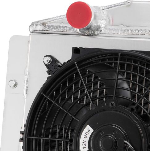Automotive Replacement Engine Radiators 3 Row Radiator Shroud Fan For Chevy Corvette 350 V8 3.8L 4.3L 4.6L MT 1955-1960 Aluminum Radiator Fan in Saudi Arabia