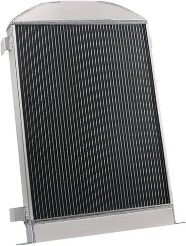 62MM 4 Row Core All Aluminum Radiator & Fan Shroud compatible with Ford Model A Hot Rod Chevy V8 Engine in Saudi Arabia