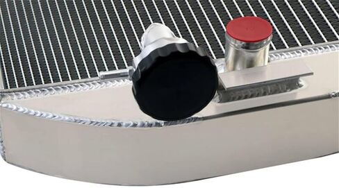 62MM 4 Row Core All Aluminum Radiator & Fan Shroud compatible with Ford Model A Hot Rod Chevy V8 Engine in Saudi Arabia