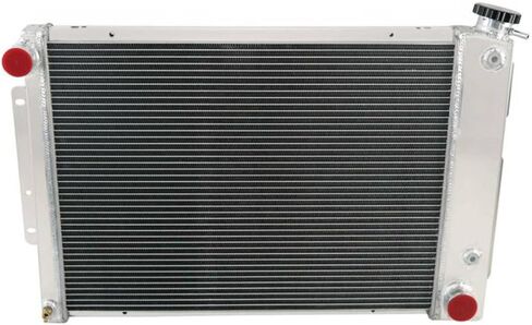 62MM 4 Row Core All Aluminum Radiator & Fan Shroud compatible with 1967-1969 Chevy Camaro/Pontiac Firebird V8 in Saudi Arabia