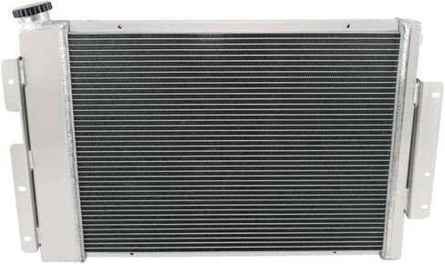 62MM 4 Row Core All Aluminum Radiator & Fan Shroud compatible with 1967-1969 Chevy Camaro/Pontiac Firebird V8 in Saudi Arabia