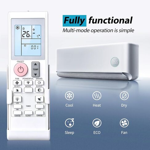 New 2531835 Replacement Remote Control for DAIKIN Air Conditioner BRC52A61 in Kuwait