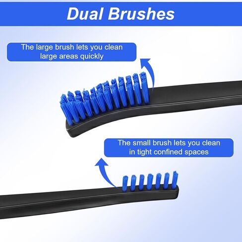 6 Pcs Double-Ended Cleaning Brush 7 in Nylon Bristle Brushes in Saudi Arabia