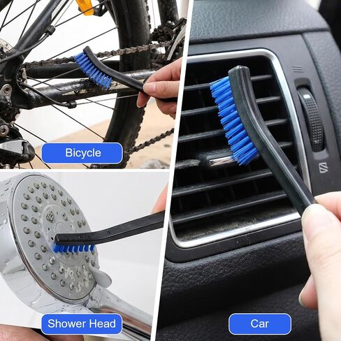6 Pcs Double-Ended Cleaning Brush 7 in Nylon Bristle Brushes in Saudi Arabia