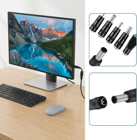 11Pcs DC Adapter Plug Kit, Universal 5.5mm x 2.1mm AC Cord Connector in Saudi Arabia