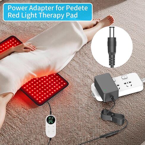 24V Charger Compatible with Pedete 24’’ x 12’’Large and 39’’ x 24’’ MAX Red Light Therapy for Body Power Cord Replacement in Saudi Arabia