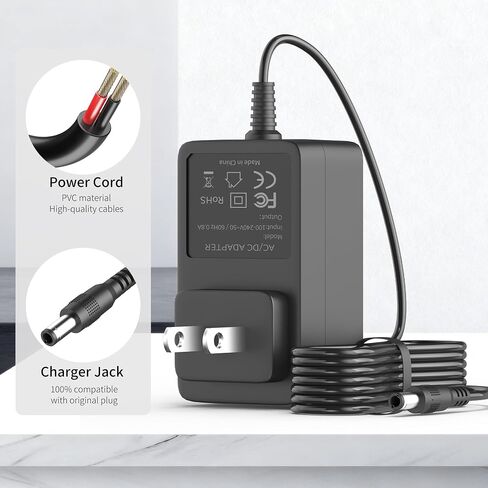 24V Charger Compatible with Pedete 24’’ x 12’’Large and 39’’ x 24’’ MAX Red Light Therapy for Body Power Cord Replacement in Saudi Arabia