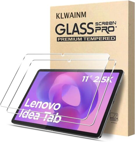 [2 Pack] KLWAINM Tablet Tempered Glass Screen Protector for Lenovo Idea Tab 2025/Tab M11/Tab K11 LTE 11" 2024 with 2.5D 9H Anti Scratch HD Clear Bubble Free Protective Film in Saudi Arabia
