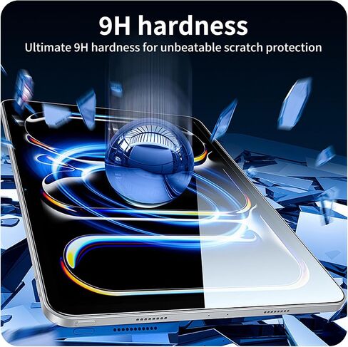 2-Pack Screen Protector for Samsung Galaxy Tab S6 Lite [10.4 Inch] (2024/2022/2020)(SM-P620/P625/P613/P619/P615/P610), Tempered Glass Film, HD, Anti-Scratch, 9H Hardness, Case Friendly in Saudi Arabia