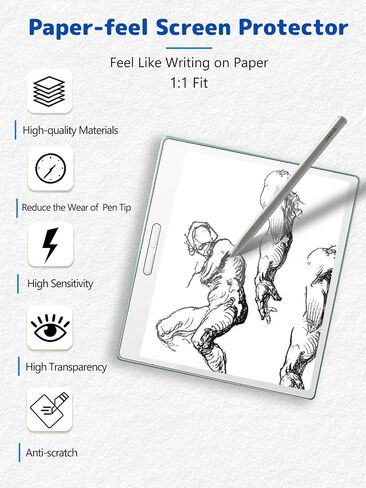 1-Pack Matte Screen Protector for Bigme B7 Pro 7 inch Reading Tablet,Matte Anti-Glare PET Film, Anti-Fingerprint & Scratch-Resistant for Natural Writing and Reading in Kuwait