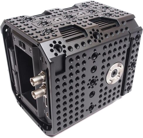 قفص XLCS لبلاك ماجيك Pyxis 6K 12K | L Mount Cinema Rig | تصميم وحدات مع نقاط تركيب متعددة | ثبات محسّن لتصوير الفيديو، وتوافق مع محدد المناظر الإلكتروني (EVF). in Kuwait