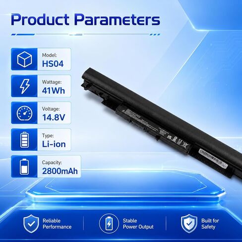 HS04 HS03 Laptop Battery Replacement for HP 240 250 G5 15-AY in Kuwait