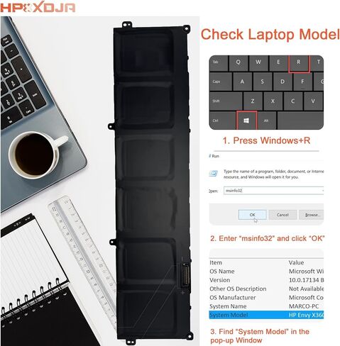 استبدال بطارية الكمبيوتر المحمول M02R0 لجهاز Dell Alienware X16 R1 R2 P120F007 P120F008 P120F Series Notebook MO2R0 HP26N 0HP26N HP26N 90Wh 7698mAh 11.4V in Kuwait