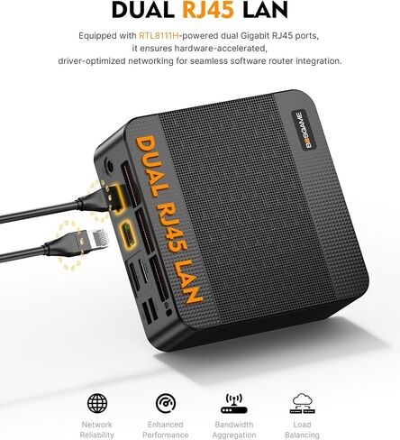 BOSGAME P6 Neo Mini PC, AMD Ryzen 7 6800H 24GB LPDDR5X RAM 512GB PCIe SSD in Kuwait