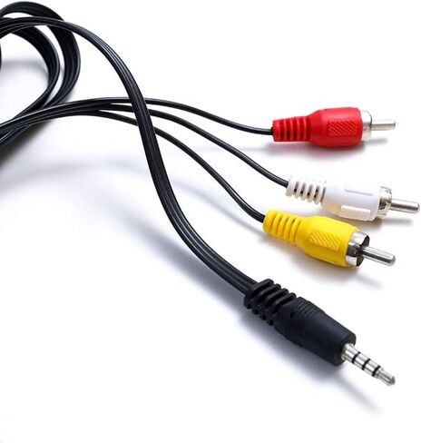 5ft AV A/V TV Video Cable Cord Lead Compatible with DYNEX Portable DVD Player DX-P7DVD PDVD7 A in Kuwait
