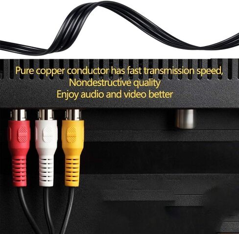 5ft AV A/V TV Video Cable Cord Lead Compatible with DYNEX Portable DVD Player DX-P7DVD PDVD7 A in Kuwait