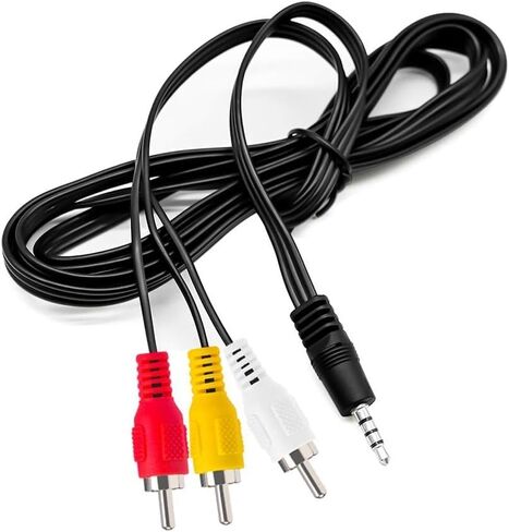 5ft AV A/V TV Video Cable Cord Lead Compatible with DYNEX Portable DVD Player DX-P7DVD PDVD7 A in Kuwait