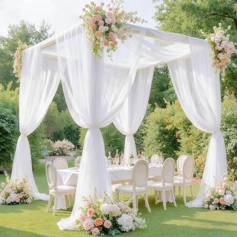 Navy Blue Wedding Arch Draping Fabric 28" x19FT Sheer Curtain Drapes in Saudi Arabia
