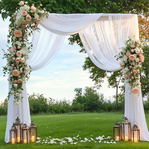 Navy Blue Wedding Arch Draping Fabric 28" x19FT Sheer Curtain Drapes in Saudi Arabia