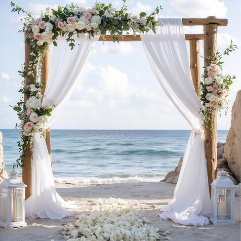 Navy Blue Wedding Arch Draping Fabric 28" x19FT Sheer Curtain Drapes in Saudi Arabia