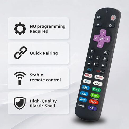 بديل لجهاز التحكم عن بعد Roku TV، 14 اختصار تطبيق، لا يتطلب أي إعداد in Kuwait