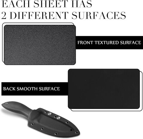 Black Thermoform Sheet & Eyelet Bundle for Holster Making - DIY 2 Pcs 12"x8" Plastic Sheets, 100 Pcs 7mm Eyelets + 3 Tools, Hardware Craft for Custom Gun Holsters, Knife Sheaths in Saudi Arabia