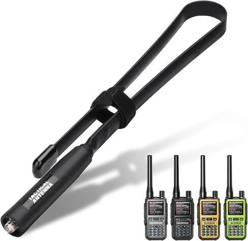 UV-5R MINI Antenna Dual Band 144/430MHz 18.89 inch Foldable CS Tactical SMA Female Ham Radio Antenna for Baofeng UV-5R MINI UV-5G MINI Handheld Ham Two Way Radio Walkie Talkie in Saudi Arabia