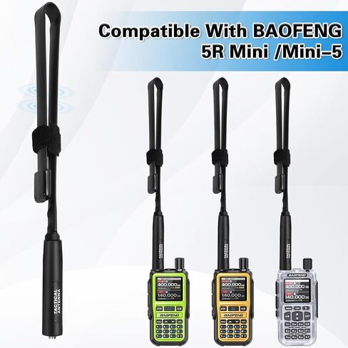 UV-5R MINI Antenna Dual Band 144/430MHz 18.89 inch Foldable CS Tactical SMA Female Ham Radio Antenna for Baofeng UV-5R MINI UV-5G MINI Handheld Ham Two Way Radio Walkie Talkie in Saudi Arabia