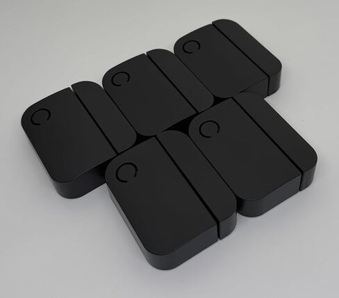 Matte Black Security Sensor Covers – 5 Pack – Fits Ring and Cove Brand Sensors – Injection Molded Snap-On Design for Dark Doors and Trim in Kuwait